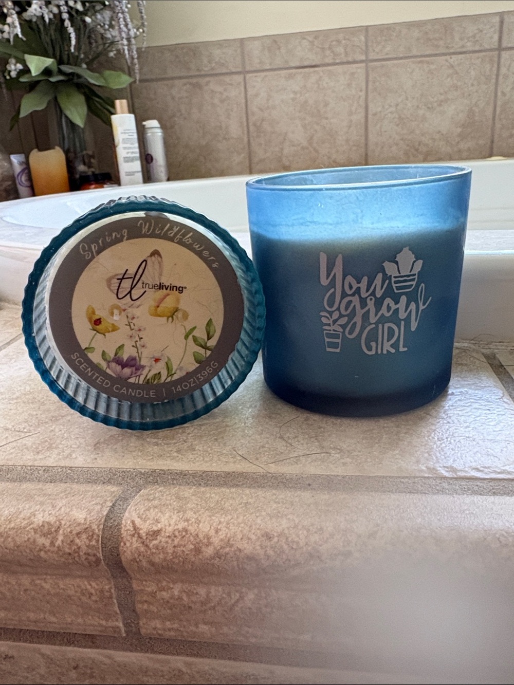 🆕2 TRUE LIVING: Candles= Spring WildFlowers & “You Grow Girl' Scented Candles